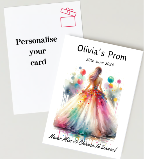 Prom greeting cards