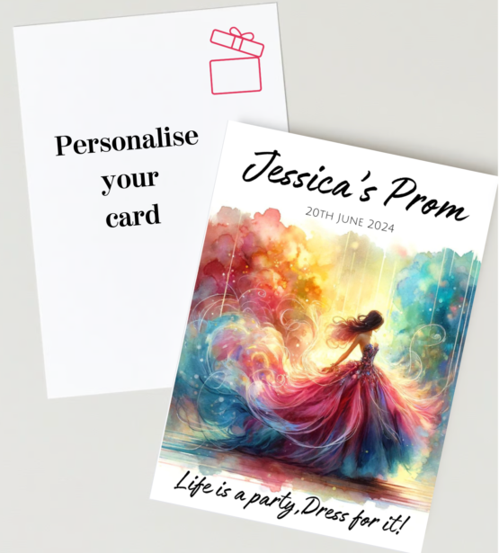 Prom greeting cards