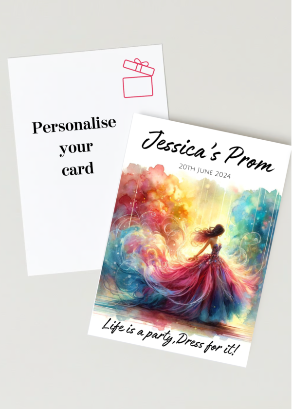 Prom greeting cards