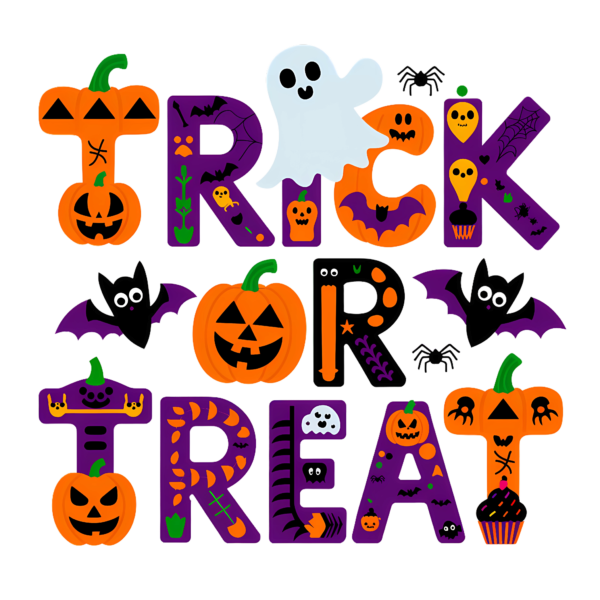 Personalised Halloween Trick or Treat Drawstring Bags with Spooky Designs - Image 3