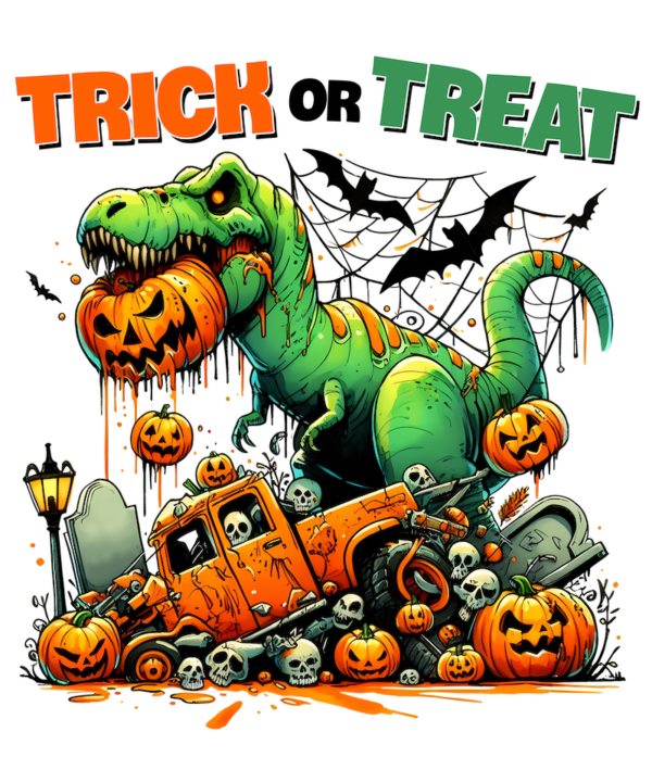 Personalised Halloween Trick or Treat Drawstring Bags with Spooky Designs - Image 5