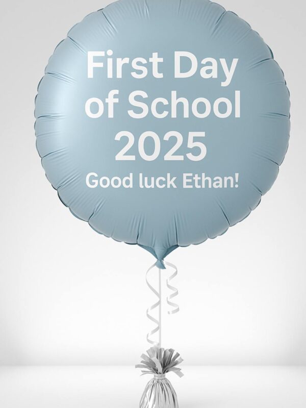 Back to School Personalised Balloon – Helium Foil | First Day of School Gift