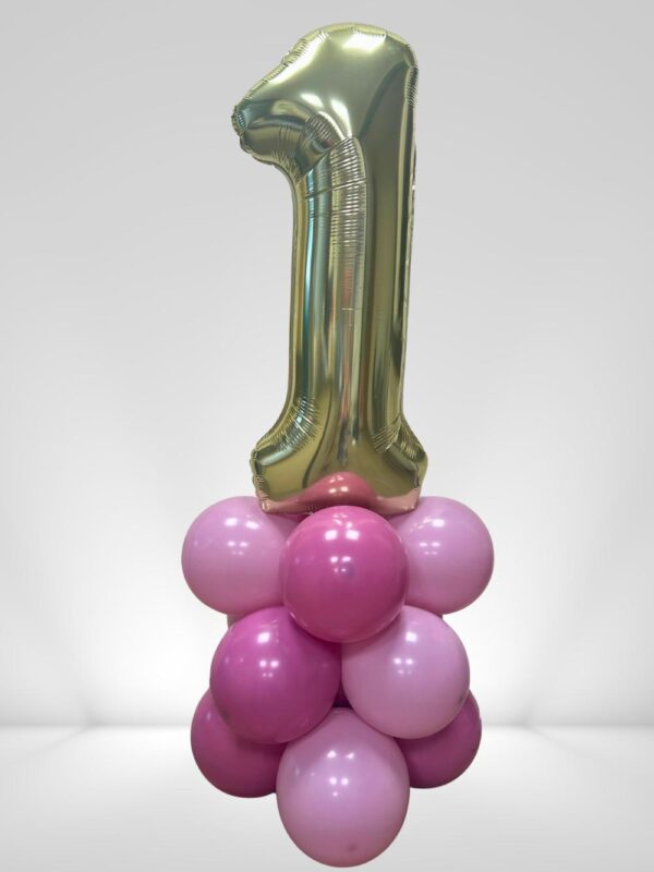 Basic Single Number Balloon Stack