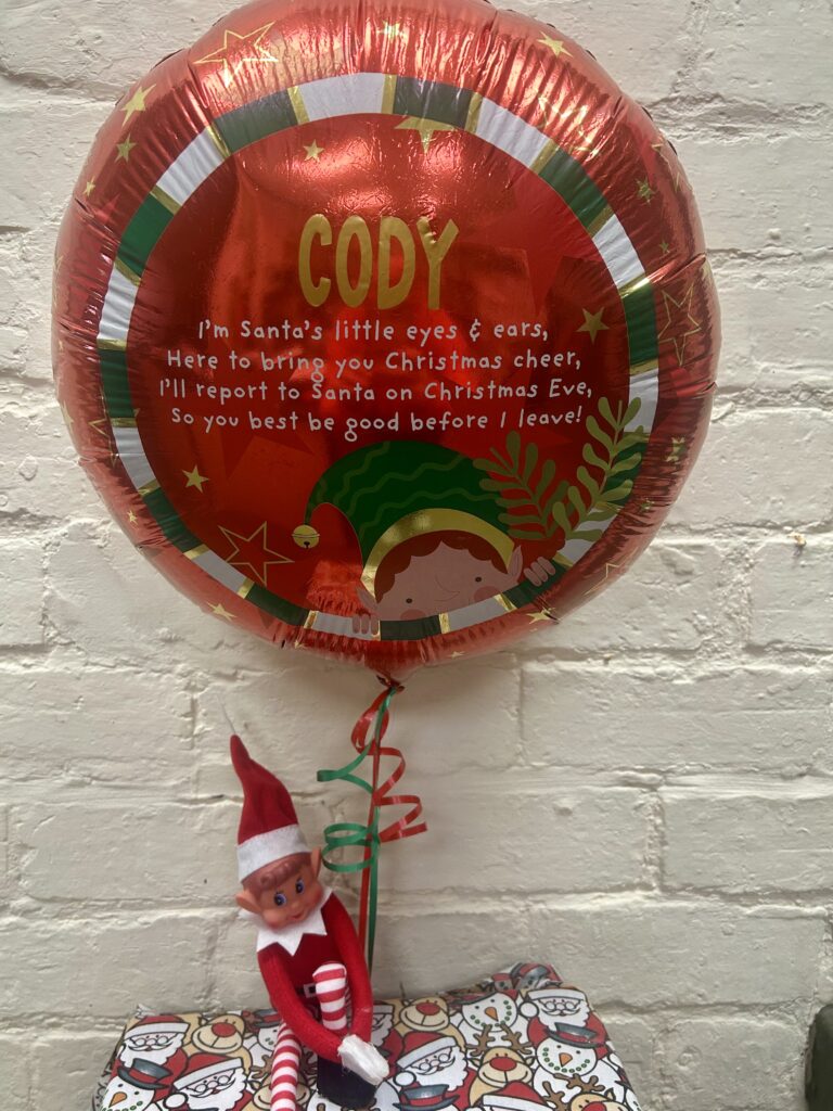 Naughty Elf Arrival Helium Balloon