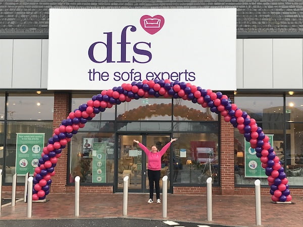 DFS Barrow - For Any Occasion Balloon Arch Store Opening